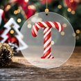 thumbnail image 4 of Candy Cane Ornaments, 26-Pc Acrylic Letter Christmas Tree Decorations with Classic Holiday Symbols, 4 of 5