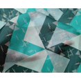 thumbnail image 4 of oneOone Silk Tabby Fabric Line|Chevron & Triangle Geometric Print Fabric By Yard 42 Inches Wide, 4 of 4