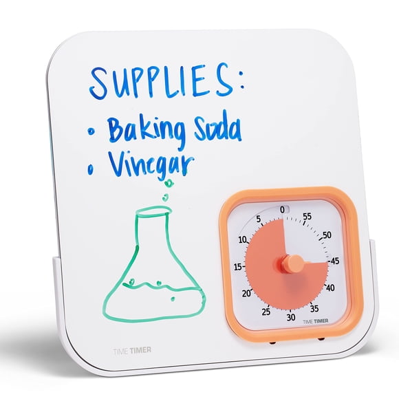 TIME TIMER MOD with Dry Erase Board — 60-Minute Visual Countdown Timer with Magnetic Whiteboard — for Notes, Chores, Classroom a