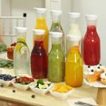 thumbnail image 4 of EGNMCR Closet Organizers and Storage Plastic Water Carafe With Flip Lid Base Juices Containers Clear Plastic Pitcher For Water Iced Tea Juices Beverage Cold Brew And Bar Plastics Water Carafe, 4 of 6