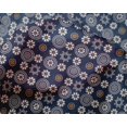 thumbnail image 5 of oneOone Silk Tabby Navy Blue Fabric Block Sewing Craft Projects Fabric Prints By Yard 42 Inch Wide, 5 of 5