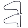 thumbnail image 1 of Saftron RTD-448-GG 4 Bend Swimming Pool Mounted Polymer Handrail, Gray (2 Pack), 1 of 8