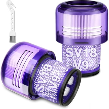 V9 SV18 Filtre de Remplacement pour Aspirateur Sans Fil Dy-son Numérique Slim & V9 Motorbar, Origine Numérique Slim & Moelleux & Moelleux Extra & Moelleux Pro Aspirateur, pour Pièce No.970612-01, Lot de 2 Filtre Hepa V9