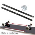 thumbnail image 4 of 2 Pcs Rails de Planche à Roulettes Longboard avec Vis de Montage Noir, 4 of 8