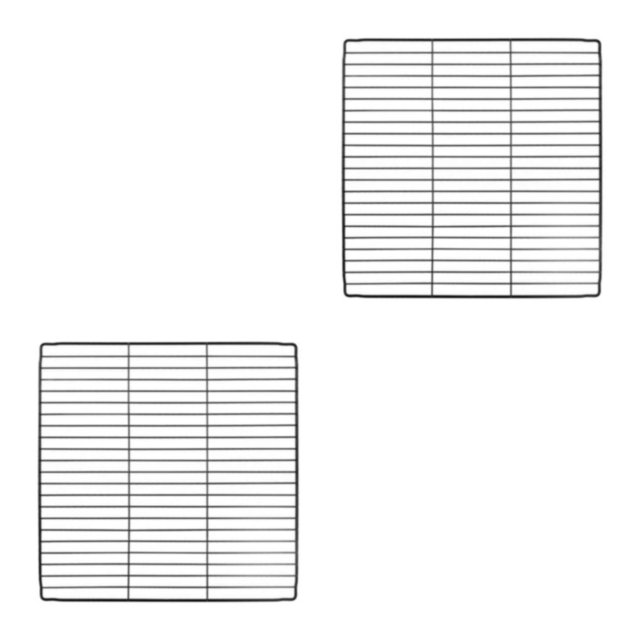 Transemion Portable Pet Playpen Panel Cage Fence Metal Guinea pig Wire dense black Grid 2Set