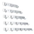 thumbnail image 3 of Space Aluminum Hooks Bar 3/4/5/6/7 Hooks Hat Clothes Robe Holder Hat Clothes Robe Holder Rack Wall Mounted Bathroom Kitchen Hanger, 3 of 8