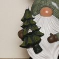 thumbnail image 4 of Temps de vacances 11" décoration Gnome résine de Noël, vert, 1 compte, 4 of 5