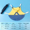thumbnail image 2 of Small Pet Lop-eared Rabbit Clothes Leash Set  Hoodie Strap Leash for Jeans Guinea Pig Hamster, 2 of 2
