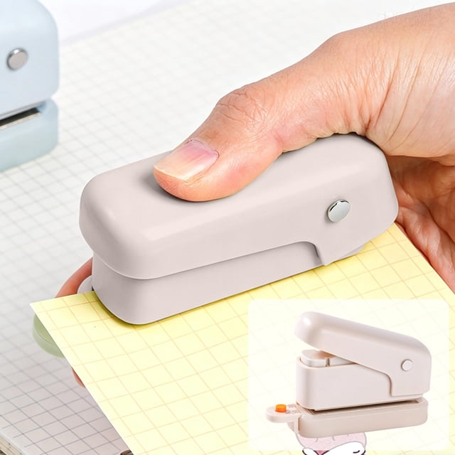 6 Hole One Handed Hole Puncher Mini Portable Paper Punch