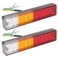 thumbnail image 2 of Feu Arrière de Remorque, Feu de Position Latéral Étanche Résistance à la Température Avertissement de Luminosité Élevée pour Camion RV, 2 of 8
