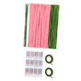 thumbnail image 3 of KLKCMS Pipe Cleaner Flower Kit Soft Floral Wires for Family Art Project Activity Friend Kit for 10 tulips, 3 of 9
