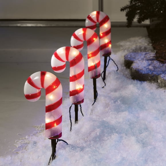 HOLIDAY TIME PL 4PC CANDYCANE PTHWAY