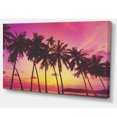 thumbnail image 2 of Row of Beautiful Palms under Magenta Sky - Art Mural Paysage Extra Grand, 2 of 3