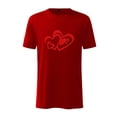 thumbnail image 1 of RKSTN Chemises pour Hommes Manches Courtes Saint-Valentin Manches Courtes Imprimé Col Rond Chandail T-Shirt Blouse Chemises Hawaïennes pour Hommes, 1 of 2