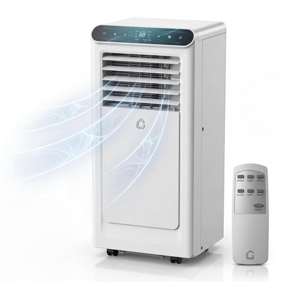 Portable Air Conditioner 10000 BTU, 3-in-1 Room AC Unit with Cooling Fan Dehumidifier Remote Control 24H Timer for Room up to 450 Sq.Ft, with Easy Window Kit