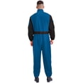 thumbnail image 2 of LiiYii Mens Long Sleeve Coverall Coverall With Zipper Pockets Fireman Mechanic Racing Uniform Navy Blue XL, 2 of 5