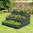 thumbnail image 2 of Costway 1 PCS 3-Tier Raised Garden Bed,47" x 47" x 24" Metal Outdoor Elevated Planter Box Black, 2 of 10
