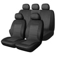 thumbnail image 2 of AUTO DRIVE 3-PIECE Jacquard Car Seat Cover Full Set For Front and Rear Seat Universal Fit, 2 of 7