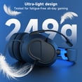 thumbnail image 2 of FONHAID Gaming Headset for PS5, PS4, PC, Laptop, Switch, MAC, Xbox Headset with Noise Canceling Microphone, Wired Over-Ear Headphones with Bass Surround, Ultralight Weight, Black&Blue, 2 of 8