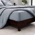 thumbnail image 2 of Bare Home Ensemble Literie Chinée 7 Pcs, Grand Lit, Bleu Foncé Chiné, 2 of 5
