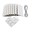 thumbnail image 1 of Tignapoo KKmoon 6V Perles de Lampe LED pour Réparation de Rétroéclairage de TV LCD - 50 Pcs avec Fil 2M Optionnel, Idéal pour Modèles de 32-65 Pouces, Matériau Durable FR4, Couleur Blanche, 1 of 5