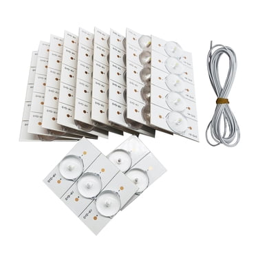 Yeacher 50 Pcs Perles de Lampe avec Lentille Optique Filtre pour Téléviseur LED 32-65 Bandes Lumineuses Accessoires