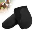 thumbnail image 1 of Horse Leg Protector, Shock Absorbing Horse Leg Boots Firmly Fixed Prevent Slip Comfortable PU Shell  For Equestrian Black Hind Legs L, 1 of 8