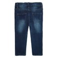 thumbnail image 2 of KIDSCOOL SPACE Little Girls Jeans,Elastic Band Inside Embroidered Ripped Stretchy Soft Denim Slim Pants,4-5 Years, 2 of 6