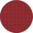 thumbnail image 1 of Ahgly Company Tapis Rond Lavable en Machine Intérieur Transitionnel Rouge Tomate, 4 Pieds Rond, 1 of 7