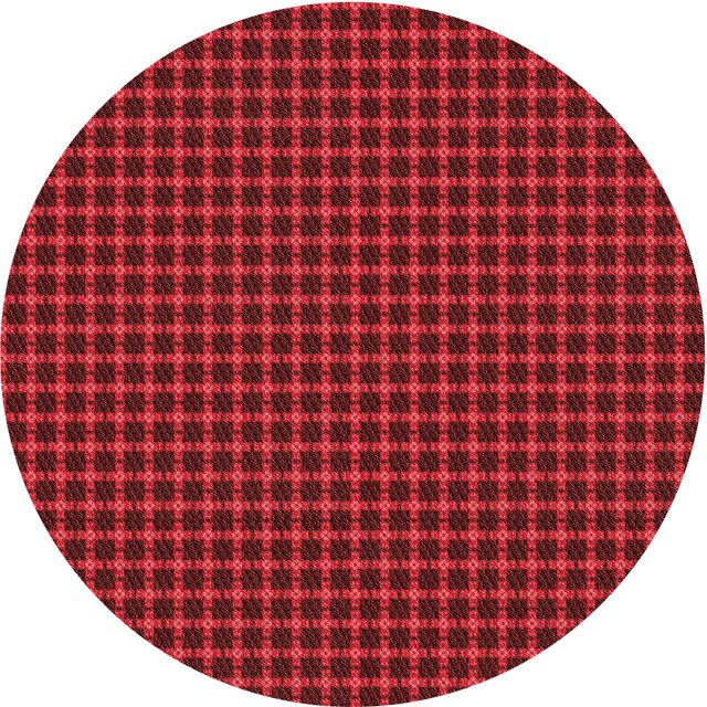 Ahgly Company Tapis Rond Lavable en Machine Intérieur Transitionnel Rouge Tomate, 4 Pieds Rond