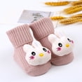 thumbnail image 2 of Baby Socks Knitted Cartoon Pattern Adorable Boys Girls Toddler Middle Tube Sock Classic Design, 2 of 4