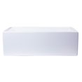 thumbnail image 3 of Pemberly Row 30" White Apron Solid Thick Wall Fireclay Single Bowl Farm Sink, 3 of 10