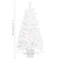 thumbnail image 2 of vidaXL Artificial Christmas Tree Lifelike Needles White 90 cm, 2 of 2