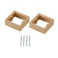 thumbnail image 2 of DOLITY 2 Pcs Intercalaires à Prise Unique pour Cuisine Chambre Bureau Doré, 2 of 9