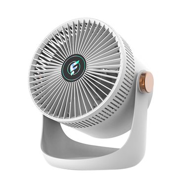 TopLLC Ventilateur Circulateur d'Air, Ventilateur de Bureau Personnel à Inclinaison Variable à 90 Degrés avec Base, Rechargeable par USB, 3 Vitesses Réglables, Débit d'Air Puissant de 16 Pi, Ventilateur de Refroidissement à Faible Bruit pour Toute la Pièce, Bureau, Chambre