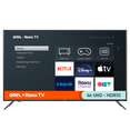 thumbnail image 1 of onn. 50" 4K UHD HDR Roku Smart TV (Model 100012585-CA-Black), 1 of 9