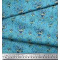 thumbnail image 3 of Soimoi Poly Georgette Fabric Pot & Artistic Flower Print Fabric by the Yard 42 Inch Wide, 3 of 3