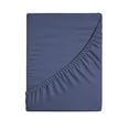 thumbnail image 1 of Estbridge Drap-Housse Grand de Luxe à Poches Profondes Drap-Housse Grand Doux Rafraîchissant Tissage Satin Agrafes Extra Longues Drap-Housse Format Grand Blanc, 1 of 8