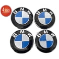 thumbnail image 1 of 4Pcs New Emblems Replacement for BMW 68mm Wheel Center Caps ,82mm Hood Emblem and 74mm Trunk Emblem, 1 of 4