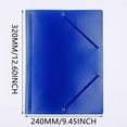 thumbnail image 3 of ZTTD Chemise Élastique d'Angle A4 pour 150 Feuilles, 3 Rabats, Chemise Élastiquée avec Imprimé VON Moderne, Chemise Légère pour l'École Secondaire et la Maison, Vert, Lot de 1, 3 of 5