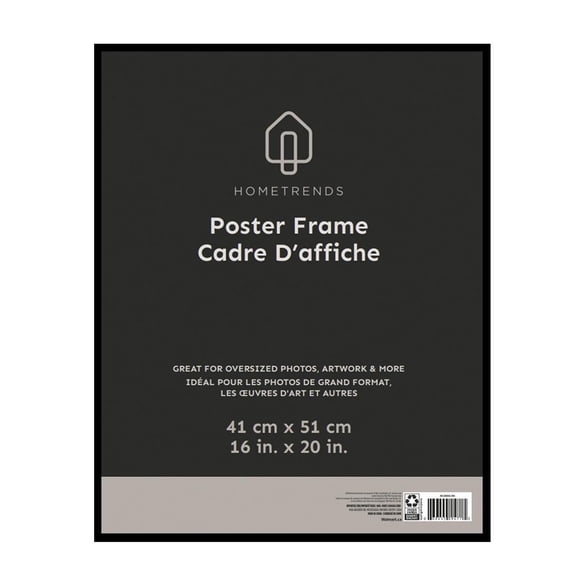 Hometrends Basic Poster Frame 16x20in, Black
