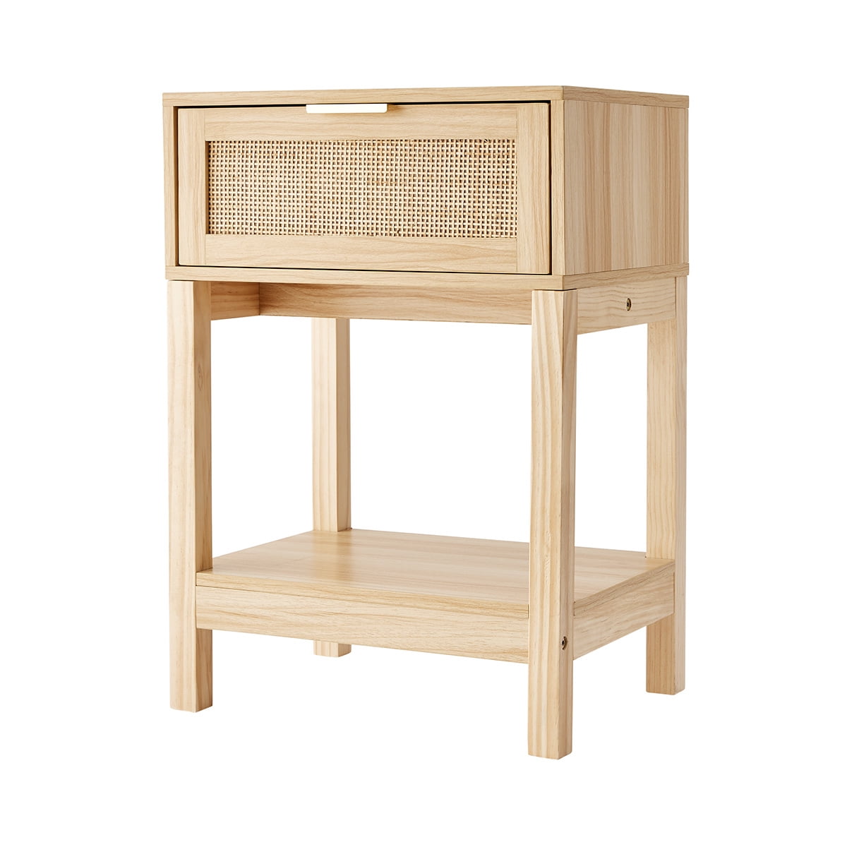 Anko Fraser Rattan Bedside Table, Natural