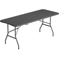 thumbnail image 1 of FDW 6 FT Outdoor Dining Table, Portable Plastic Table with Carrying Handle Perfect for Indoor, Outdoor, Party, Dining, Wedding, Events, Camping, Gray, 1 of 7