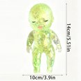 thumbnail image 3 of Glitter Filled Fidget Ball, Slow Rising Stress Relief Ball, Glitter Filled Squishy Do-Ll Stress Relief Toy, Slow Rising Stretchy Squeeze Fidget Toy for Anxiety Relief, Green-Closed Style, 3 of 9