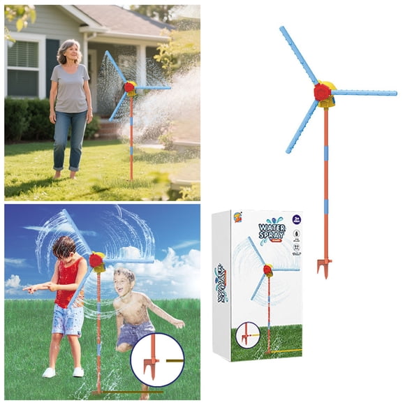 Water Sprinklers 2 Product Category Windmill Water Sprinkler Outdoor Yard Toy For Kids Upgraded 360° With 36 Spray Holes Summer Play Recreation For Gardens And Backyards