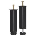 thumbnail image 1 of Unique Bargains 2 Pack Adjustable Height Bed Frame Support Legs(150mm-185mm/5.9'-7.3'), Black, 1 of 5