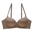 thumbnail image 1 of Wancir Bras for Women 2025 New Women's Solid Color Seamless Underwear without Steel Rims Detachable Chest Sagging Wave Pattern Bra, 1 of 4
