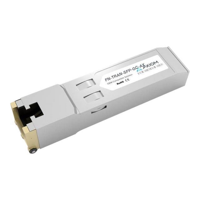 Axiom FN-TRAN-SFP+GC-AX - module d'Émetteur-Récepteur SFP+ (Équivalent à: Fortine FN-TRAN-SFP+GC) - 10GbE - SFP+ / RJ-45 - jusqu'à 98 Pi