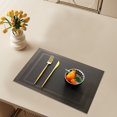thumbnail image 4 of Bovemsi Kitchen Placemats Kitchen Placemats Heat Place Mats Washable PVC Table Mats Woven Vinyl Plastic Placemats For Dining Table Non Slip Stain Kitchen Table Placemats, 4 of 7