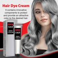 thumbnail image 4 of Silver Gray Natural Hair Dye Cream,Silver Gray Hair Dye, Unisex Fashion Dye, Natural DIY Hairstyle Hair Color Girl Boy Gifts for Birthday, Party, 100ml, 4 of 6